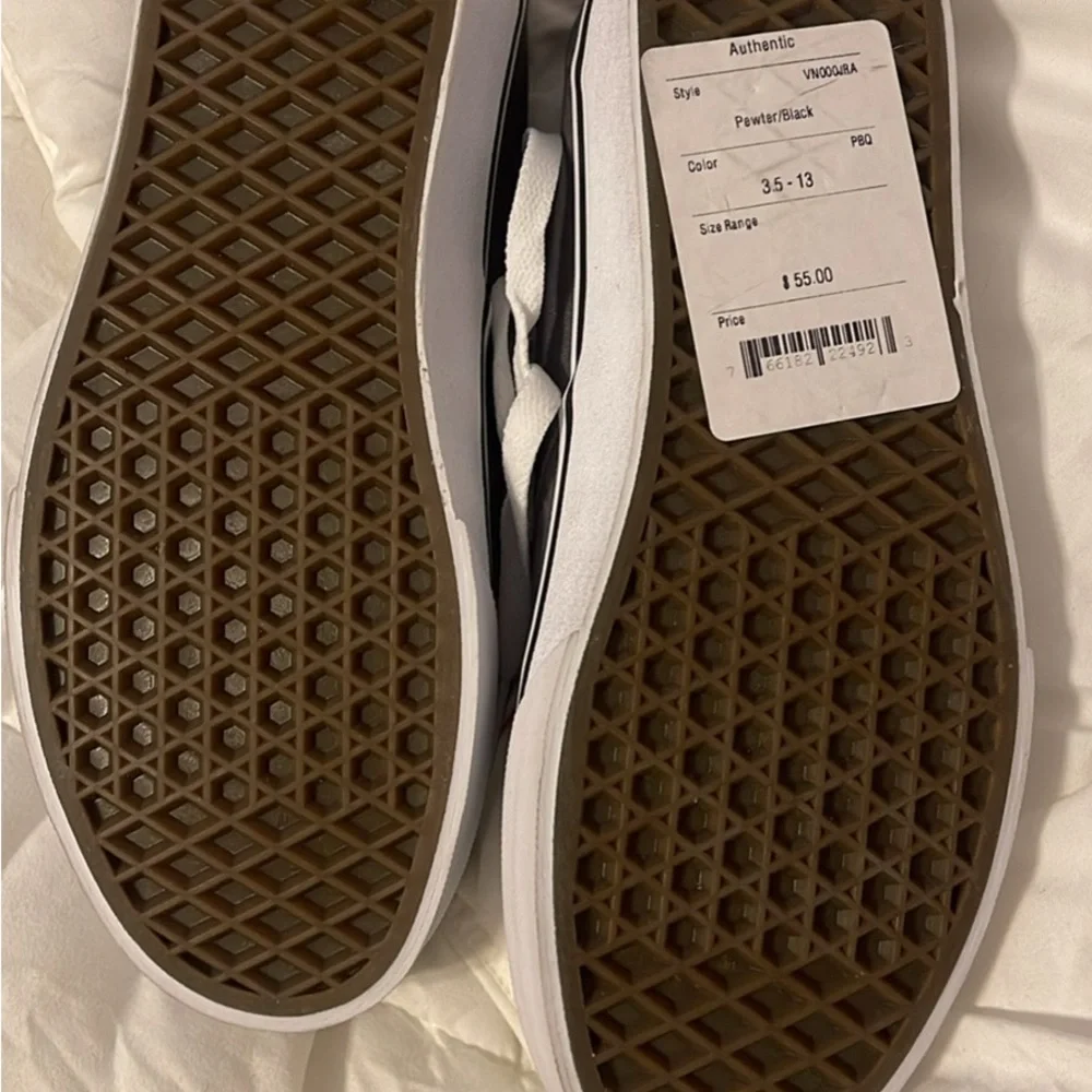Vans Men's Charcoal Canvas Sneakers - Picture 3 of 4